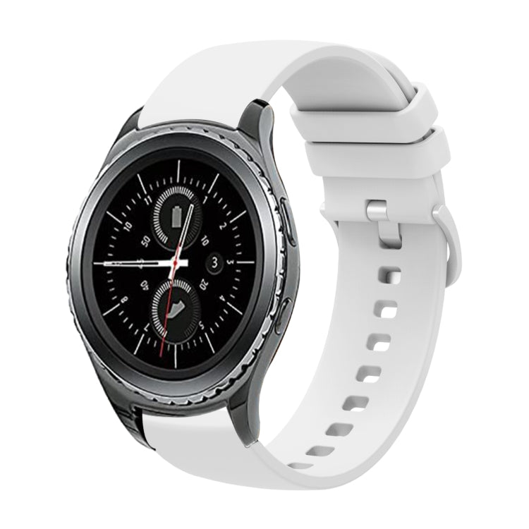 Dây đồng hồ silicone mềm màu trơn 20mm, Dành cho Samsung Gear S2 Classic, Dành cho Samsung Galaxy Watch Active 2 40mm