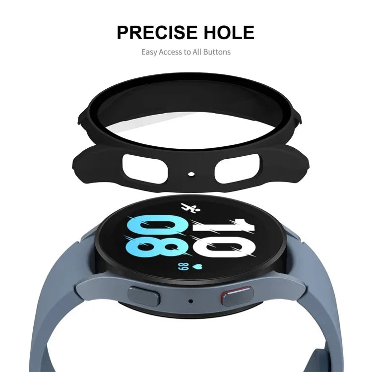 Dành cho Samsung Galaxy Watch5 44mm ENKAY Hat-Prince Khung PC Bao Phủ Toàn Bộ + Ốp Kính Cường Lực 9H