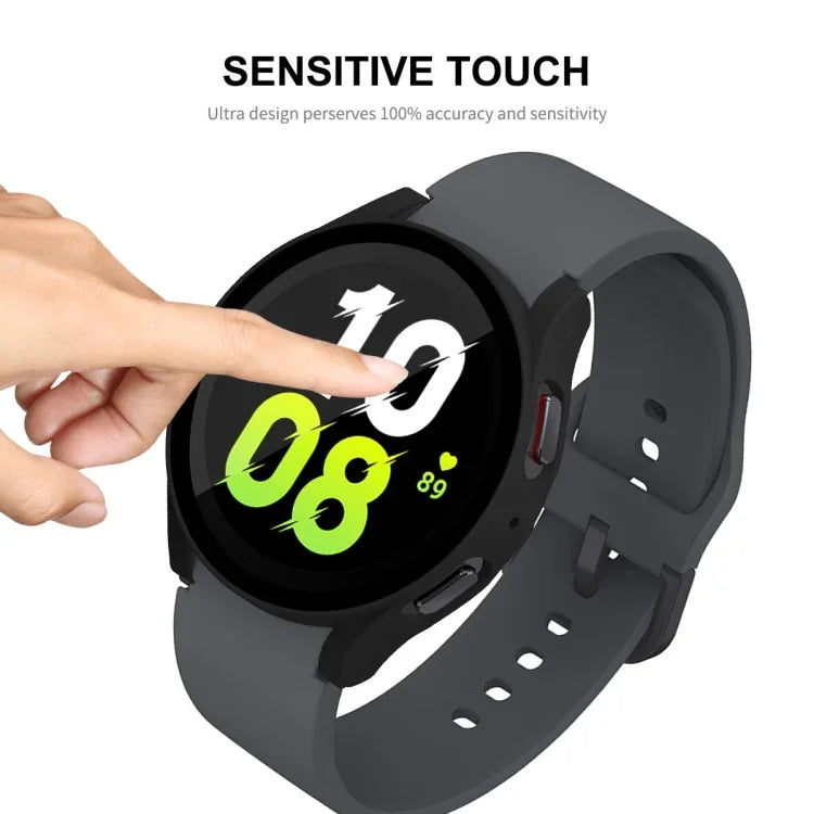 Dành cho Samsung Galaxy Watch5 44mm ENKAY Hat-Prince Khung PC Bao Phủ Toàn Bộ + Ốp Kính Cường Lực 9H