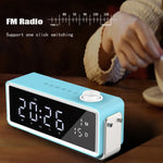 Loa Bluetooth đồng hồ báo thức AEC K5 có đèn LED, hỗ trợ thẻ TF / FM