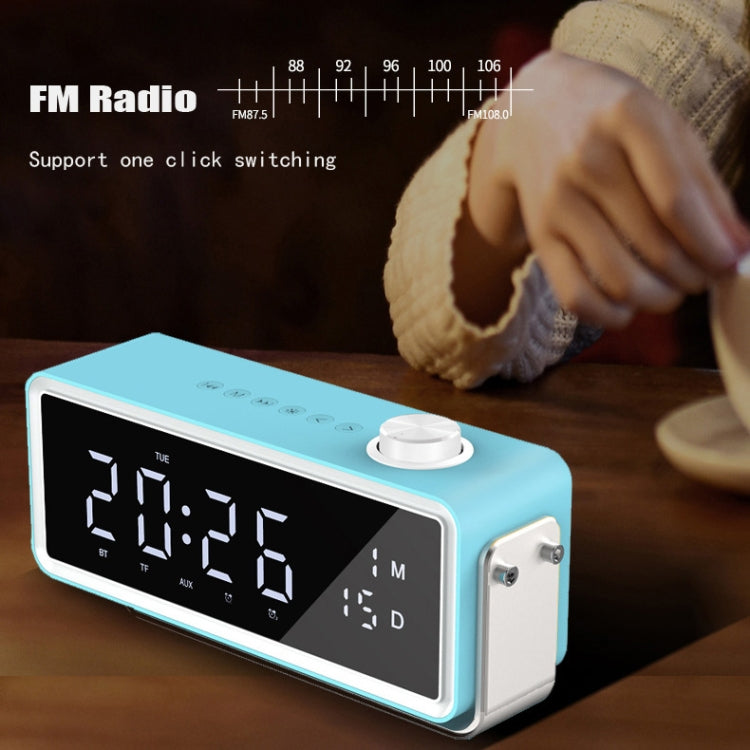 Loa Bluetooth đồng hồ báo thức AEC K5 có đèn LED, hỗ trợ thẻ TF / FM