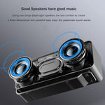 Loa Bluetooth đồng hồ báo thức AEC K5 có đèn LED, hỗ trợ thẻ TF / FM