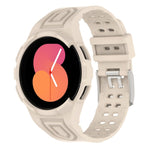 Dây đồng hồ thông minh khóa đôi TPU tích hợp Armor, dành cho Samsung Galaxy Watch5 40mm, Samsung Galaxy Watch5 44mm, Samsung Galaxy Watch4 44mm