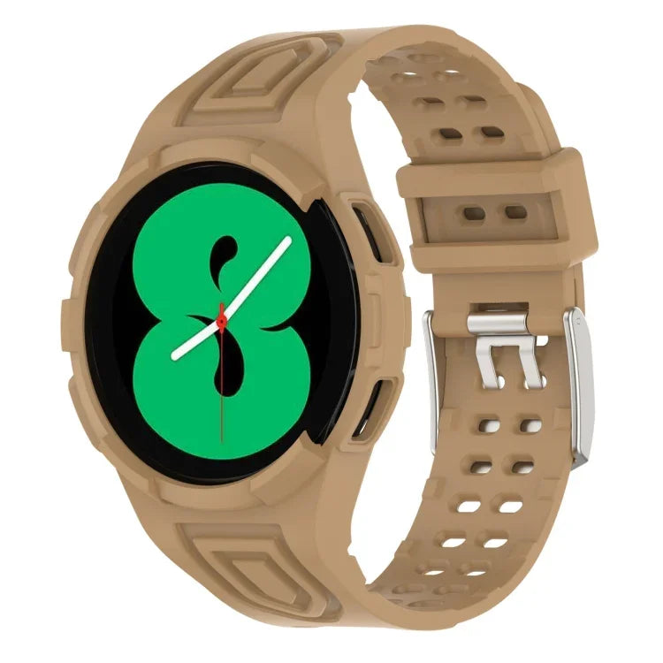Dây đồng hồ thông minh TPU tích hợp Armor khóa đôi, Dành cho Samsung Galaxy Watch4 40mm, Dành cho Samsung Galaxy Watch4 Classic 46mm