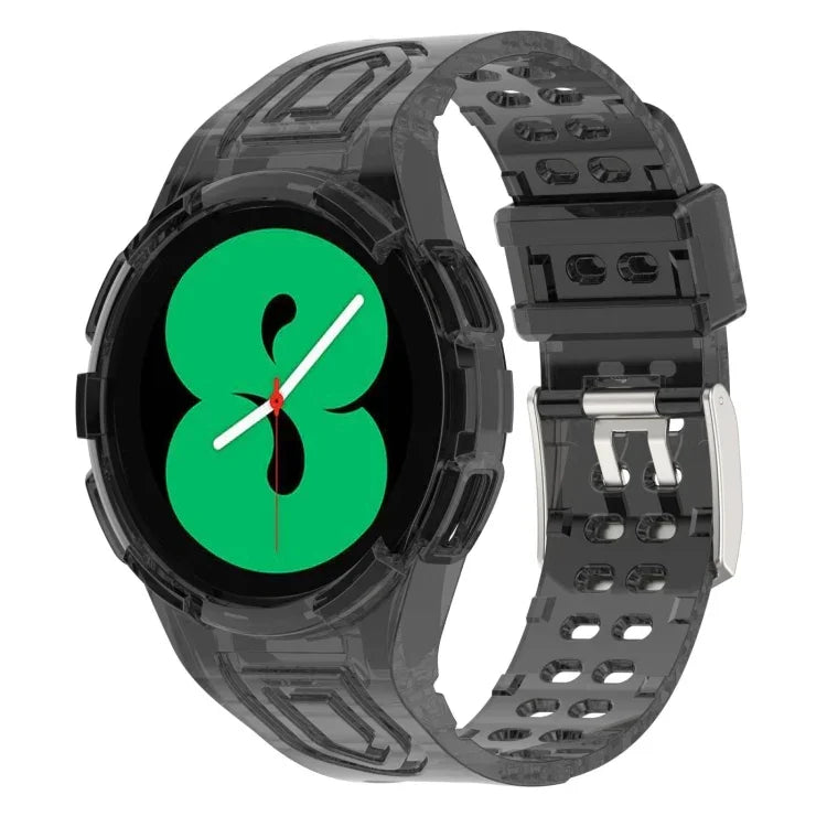 Dây đồng hồ thông minh TPU tích hợp Armor khóa đôi, Dành cho Samsung Galaxy Watch4 40mm, Dành cho Samsung Galaxy Watch4 Classic 46mm
