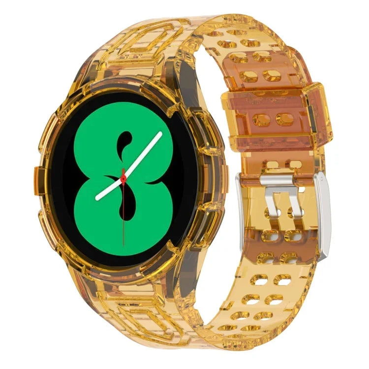 Dây đồng hồ thông minh TPU tích hợp Armor khóa đôi, Dành cho Samsung Galaxy Watch4 40mm, Dành cho Samsung Galaxy Watch4 Classic 46mm