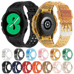 Dây đồng hồ thông minh TPU tích hợp Armor khóa đôi, Dành cho Samsung Galaxy Watch4 40mm, Dành cho Samsung Galaxy Watch4 Classic 46mm