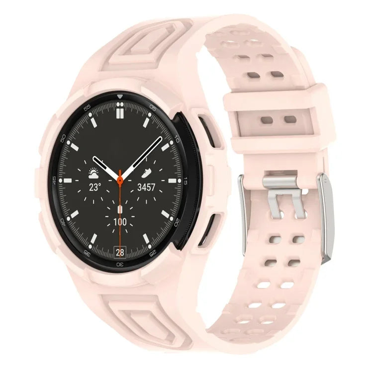 Dây đồng hồ thông minh TPU tích hợp Armor khóa đôi, Dành cho Samsung Galaxy Watch4 40mm, Dành cho Samsung Galaxy Watch4 Classic 46mm