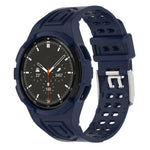 Dây đồng hồ thông minh TPU tích hợp Armor khóa đôi, Dành cho Samsung Galaxy Watch4 40mm, Dành cho Samsung Galaxy Watch4 Classic 46mm