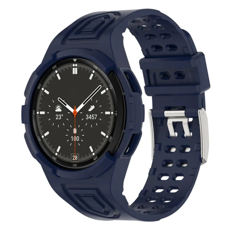 Dây đồng hồ thông minh TPU tích hợp Armor khóa đôi, Dành cho Samsung Galaxy Watch4 40mm, Dành cho Samsung Galaxy Watch4 Classic 46mm
