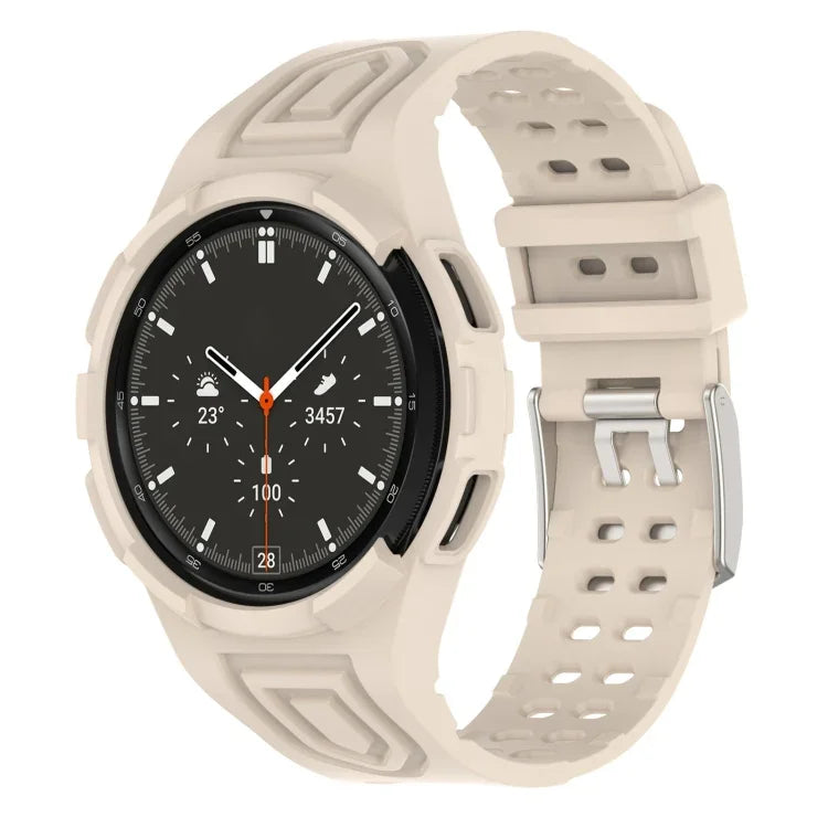 Dây đồng hồ thông minh TPU tích hợp Armor khóa đôi, Dành cho Samsung Galaxy Watch4 40mm, Dành cho Samsung Galaxy Watch4 Classic 46mm