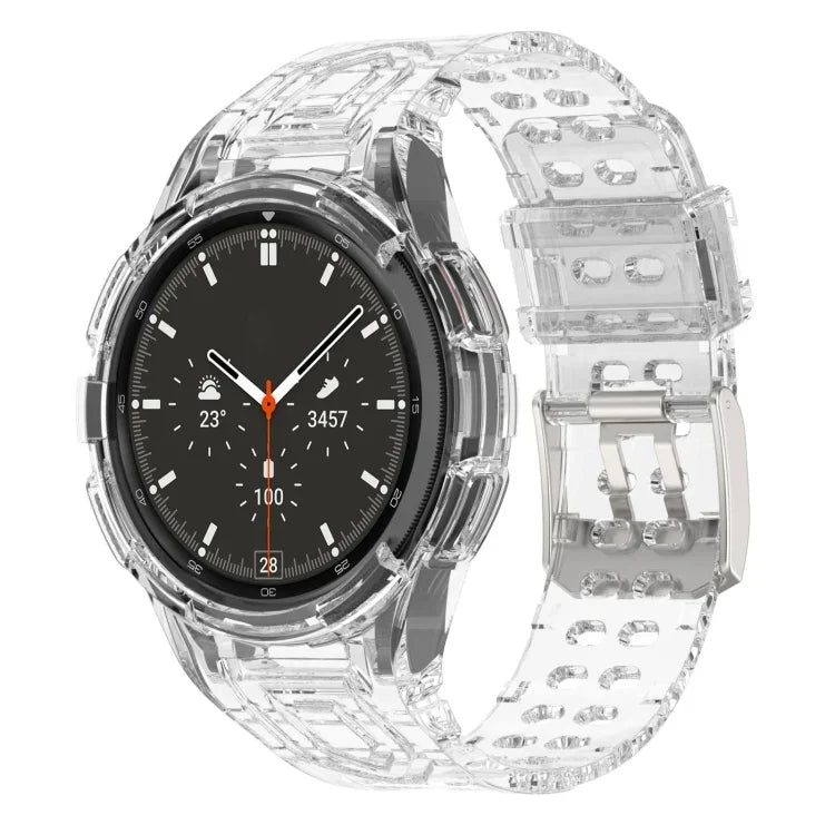 Dây đồng hồ thông minh TPU tích hợp Armor khóa đôi, Dành cho Samsung Galaxy Watch4 40mm, Dành cho Samsung Galaxy Watch4 Classic 46mm