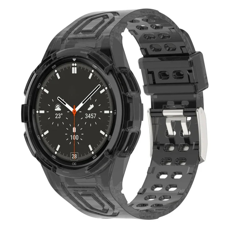 Dây đồng hồ thông minh TPU tích hợp Armor khóa đôi, Dành cho Samsung Galaxy Watch4 40mm, Dành cho Samsung Galaxy Watch4 Classic 46mm