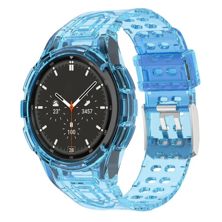 Dây đồng hồ thông minh TPU tích hợp Armor khóa đôi, Dành cho Samsung Galaxy Watch4 40mm, Dành cho Samsung Galaxy Watch4 Classic 46mm