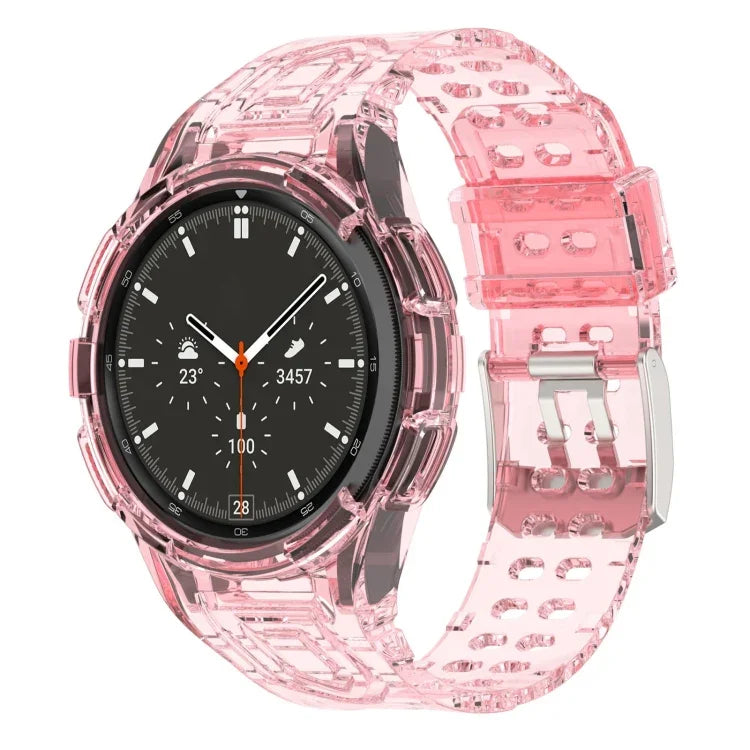 Dây đồng hồ thông minh TPU tích hợp Armor khóa đôi, Dành cho Samsung Galaxy Watch4 40mm, Dành cho Samsung Galaxy Watch4 Classic 46mm
