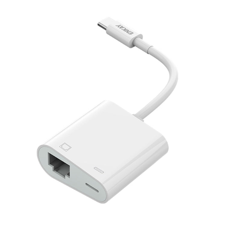 ENKAY Hat-Prince 2 trong 1 RJ45 Ethernet LAN Mạng, Type-C, 8 Pin