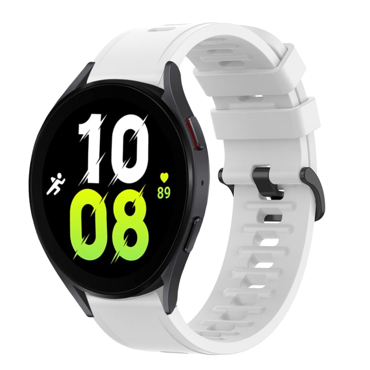 Dây đồng hồ silicone mềm màu trơn 20mm, dành cho Samsung Galaxy Watch 5 44mm, dành cho Samsung Galaxy Watch 5 40mm, dành cho Samsung Galaxy Watch 5 Pro 45mm, dành cho Samsung Galaxy Watch 4 44mm