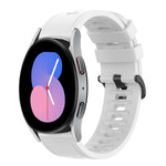 20mm Solid Color Soft Silicone Watch Band, For Samsung Galaxy Watch Active 2 44mm, For Samsung Galaxy Watch 42mm