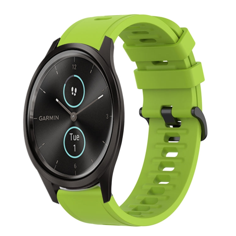 20mm Solid Color Soft Silicone Watch Band, For Garmin Garminmove Style, For Garmin Forerunner 645 Music