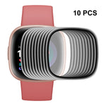 For Fitbit Versa 4 / Sense 2 ENKAY 3D Full Coverage Soft PC Edge + PMMA HD Screen Protector Film, 1 PCS, 2 PCS, 5 PCS, 10 PCS