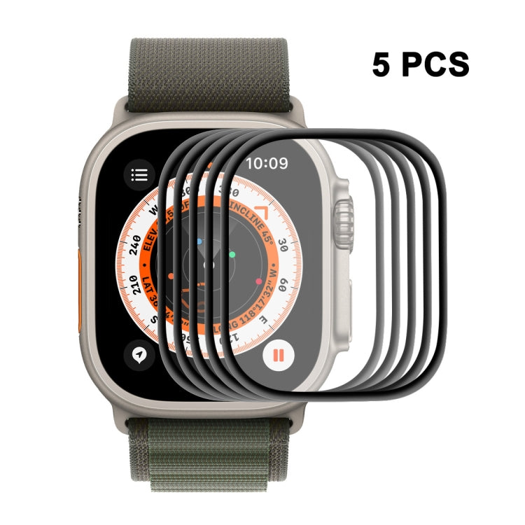 Miếng dán màn hình viền PC mềm 3D PMMA ENKAY cho Apple Watch Ultra / Ultra 2 / Ultra 3 49mm, 1 cái, 2 cái, 5 cái, 10 cái