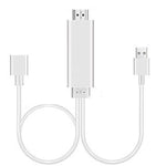 Cáp chuyển đổi USB sang HDMI 1080P, cáp USB đực + USB cái sang HDMI đực 1080P HDTV để chiếu màn hình điện thoại/máy tính bảng và chia sẻ phát trực tiếp