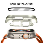 Ốp lưng 2 trong 1 PC + miếng dán kính cường lực 9H bảo vệ toàn diện ENKAY cho Apple Watch Ultra 3 / 2 / 1 49mm