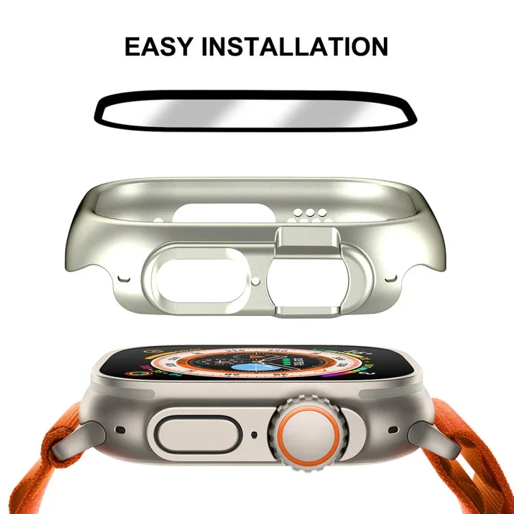 Ốp lưng 2 trong 1 PC + miếng dán kính cường lực 9H bảo vệ toàn diện ENKAY cho Apple Watch Ultra 3 / 2 / 1 49mm