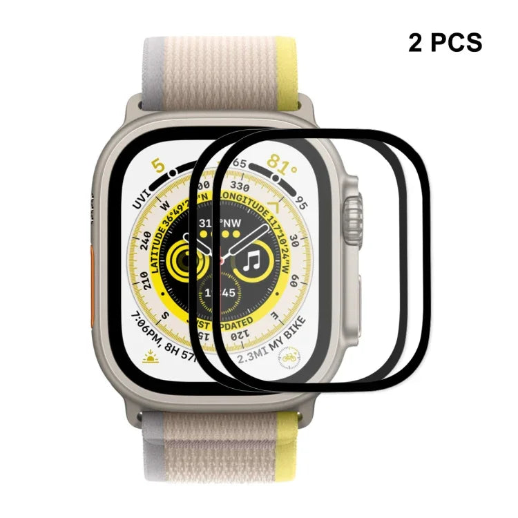 Miếng dán kính cường lực 9H bảo vệ toàn diện ENKAY cho Apple Watch Ultra 1 / 2 / 3 49mm, 1 cái, 2 cái, 5 cái, 10 cái