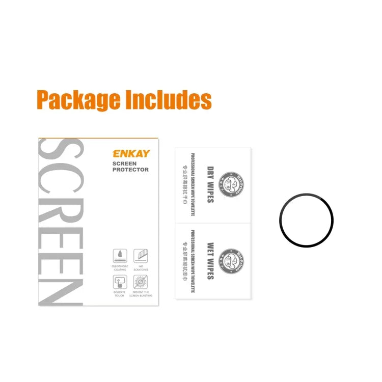 Dành cho Samsung Galaxy Watch5 40mm ENKAY Kính Cường Lực 9H Bao Phủ Toàn Bộ, 1 Cái, 2 Cái, 5 Cái, 10 Cái