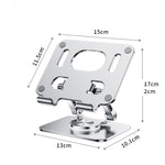 Giá đỡ máy tính xách tay CNC hợp kim nhôm gập điều chỉnh chiều cao công thái học xoay 360 độ 2026