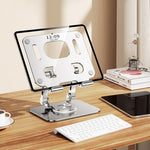 Giá đỡ máy tính xách tay CNC hợp kim nhôm gập điều chỉnh chiều cao công thái học xoay 360 độ 2026