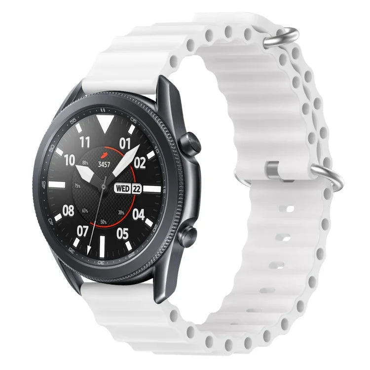 Dây đồng hồ silicone màu trơn kiểu đại dương 22mm, cho Samsung Galaxy Watch3 45mm, cho Samsung Galaxy Watch 46mm, cho Samsung Gear S3 Classic, cho Samsung Gear S3 Frontier