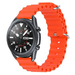 Dây đồng hồ silicone màu trơn kiểu đại dương 22mm, cho Samsung Galaxy Watch3 45mm, cho Samsung Galaxy Watch 46mm, cho Samsung Gear S3 Classic, cho Samsung Gear S3 Frontier