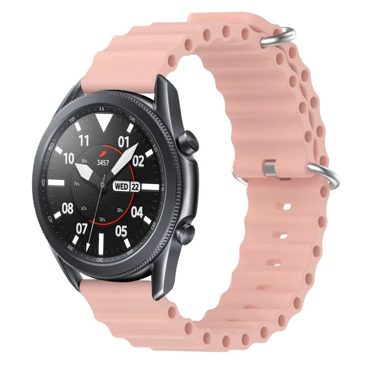 Dây đồng hồ silicone màu trơn kiểu đại dương 22mm, cho Samsung Galaxy Watch3 45mm, cho Samsung Galaxy Watch 46mm, cho Samsung Gear S3 Classic, cho Samsung Gear S3 Frontier