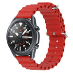 Dây đồng hồ silicone màu trơn kiểu đại dương 22mm, cho Samsung Galaxy Watch3 45mm, cho Samsung Galaxy Watch 46mm, cho Samsung Gear S3 Classic, cho Samsung Gear S3 Frontier