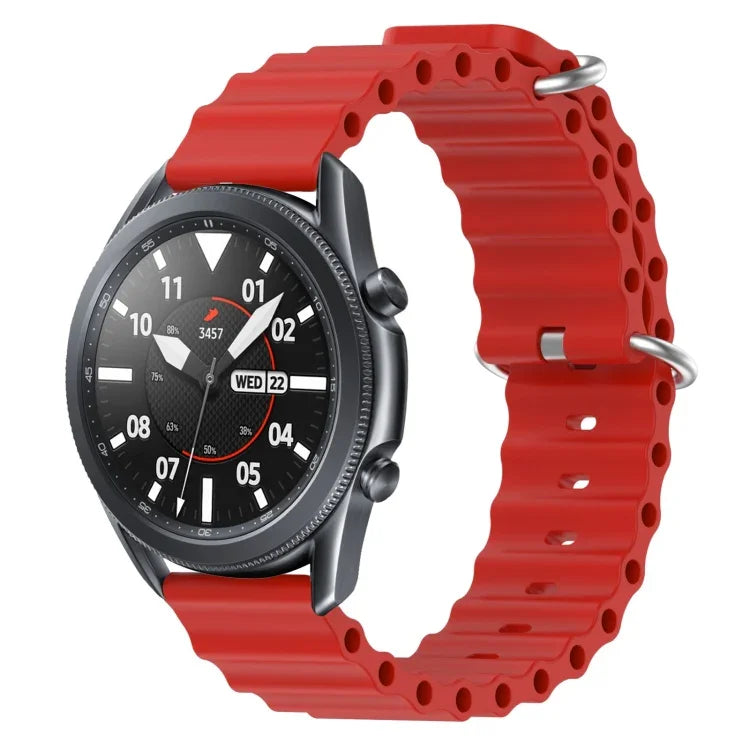 Dây đồng hồ silicone màu trơn kiểu đại dương 22mm, cho Samsung Galaxy Watch3 45mm, cho Samsung Galaxy Watch 46mm, cho Samsung Gear S3 Classic, cho Samsung Gear S3 Frontier