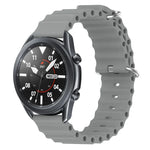 Dây đồng hồ silicone màu trơn kiểu đại dương 22mm, cho Samsung Galaxy Watch3 45mm, cho Samsung Galaxy Watch 46mm, cho Samsung Gear S3 Classic, cho Samsung Gear S3 Frontier