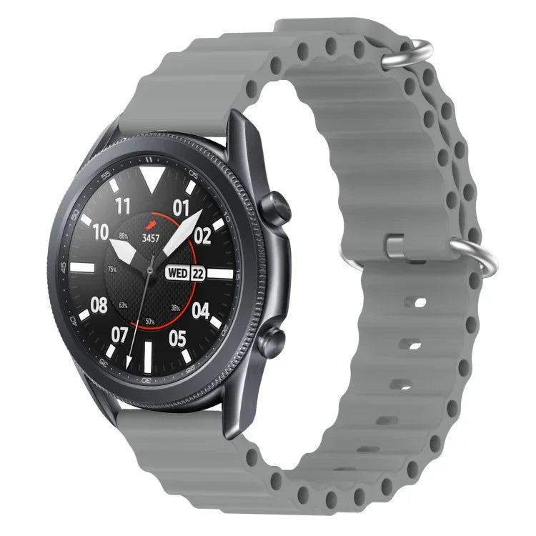 Dây đồng hồ silicone màu trơn kiểu đại dương 22mm, cho Samsung Galaxy Watch3 45mm, cho Samsung Galaxy Watch 46mm, cho Samsung Gear S3 Classic, cho Samsung Gear S3 Frontier