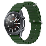 Dây đồng hồ silicone màu trơn kiểu đại dương 22mm, cho Samsung Galaxy Watch3 45mm, cho Samsung Galaxy Watch 46mm, cho Samsung Gear S3 Classic, cho Samsung Gear S3 Frontier