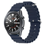 Dây đồng hồ silicone màu trơn kiểu đại dương 22mm, cho Samsung Galaxy Watch3 45mm, cho Samsung Galaxy Watch 46mm, cho Samsung Gear S3 Classic, cho Samsung Gear S3 Frontier