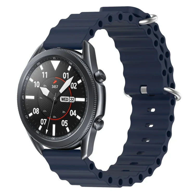 Dây đồng hồ silicone màu trơn kiểu đại dương 22mm, cho Samsung Galaxy Watch3 45mm, cho Samsung Galaxy Watch 46mm, cho Samsung Gear S3 Classic, cho Samsung Gear S3 Frontier