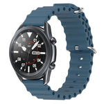 Dây đồng hồ silicone màu trơn kiểu đại dương 22mm, cho Samsung Galaxy Watch3 45mm, cho Samsung Galaxy Watch 46mm, cho Samsung Gear S3 Classic, cho Samsung Gear S3 Frontier