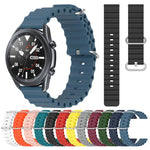 Dây đồng hồ silicone màu trơn kiểu đại dương 22mm, cho Samsung Galaxy Watch3 45mm, cho Samsung Galaxy Watch 46mm, cho Samsung Gear S3 Classic, cho Samsung Gear S3 Frontier