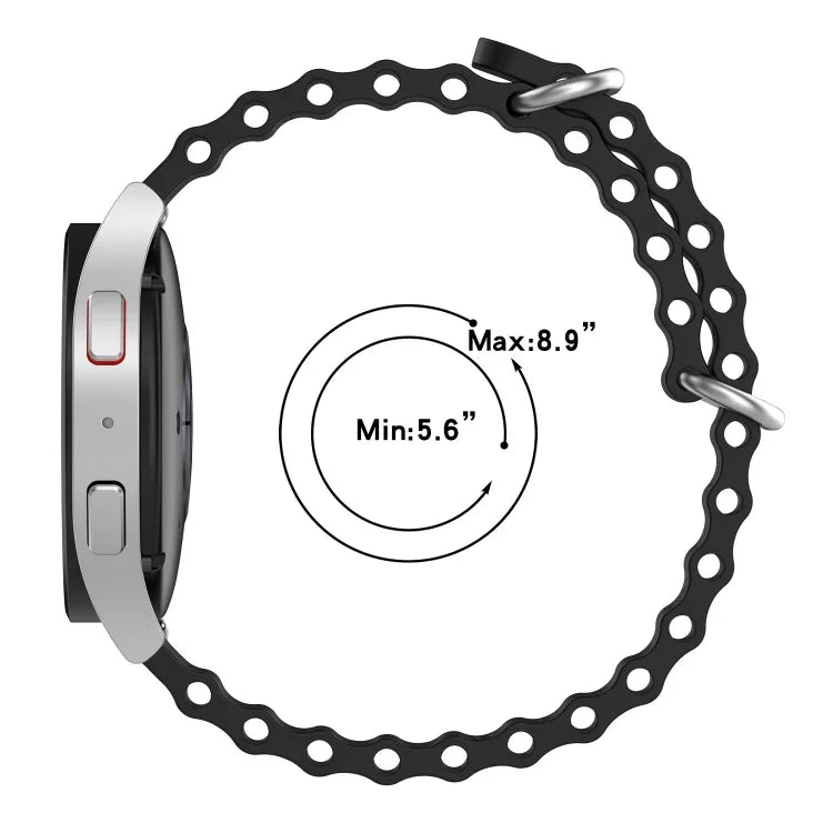Dây đồng hồ silicone màu trơn kiểu đại dương 22mm, cho Samsung Galaxy Watch3 45mm, cho Samsung Galaxy Watch 46mm, cho Samsung Gear S3 Classic, cho Samsung Gear S3 Frontier