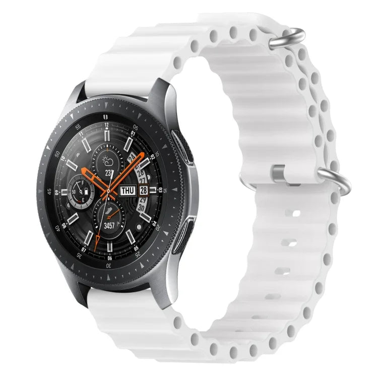 Dây đồng hồ silicone màu trơn kiểu đại dương 22mm, cho Samsung Galaxy Watch3 45mm, cho Samsung Galaxy Watch 46mm, cho Samsung Gear S3 Classic, cho Samsung Gear S3 Frontier