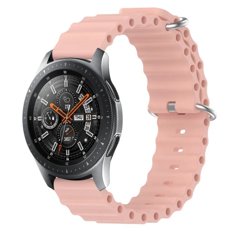 Dây đồng hồ silicone màu trơn kiểu đại dương 22mm, cho Samsung Galaxy Watch3 45mm, cho Samsung Galaxy Watch 46mm, cho Samsung Gear S3 Classic, cho Samsung Gear S3 Frontier