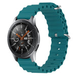 Dây đồng hồ silicone màu trơn kiểu đại dương 22mm, cho Samsung Galaxy Watch3 45mm, cho Samsung Galaxy Watch 46mm, cho Samsung Gear S3 Classic, cho Samsung Gear S3 Frontier
