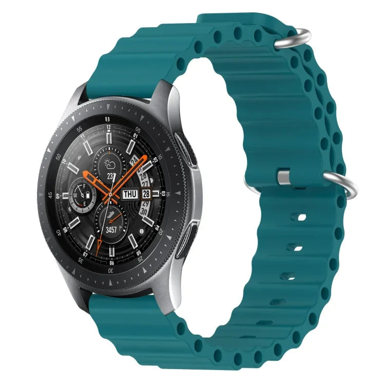 Dây đồng hồ silicone màu trơn kiểu đại dương 22mm, cho Samsung Galaxy Watch3 45mm, cho Samsung Galaxy Watch 46mm, cho Samsung Gear S3 Classic, cho Samsung Gear S3 Frontier