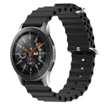Dây đồng hồ silicone màu trơn kiểu đại dương 22mm, cho Samsung Galaxy Watch3 45mm, cho Samsung Galaxy Watch 46mm, cho Samsung Gear S3 Classic, cho Samsung Gear S3 Frontier